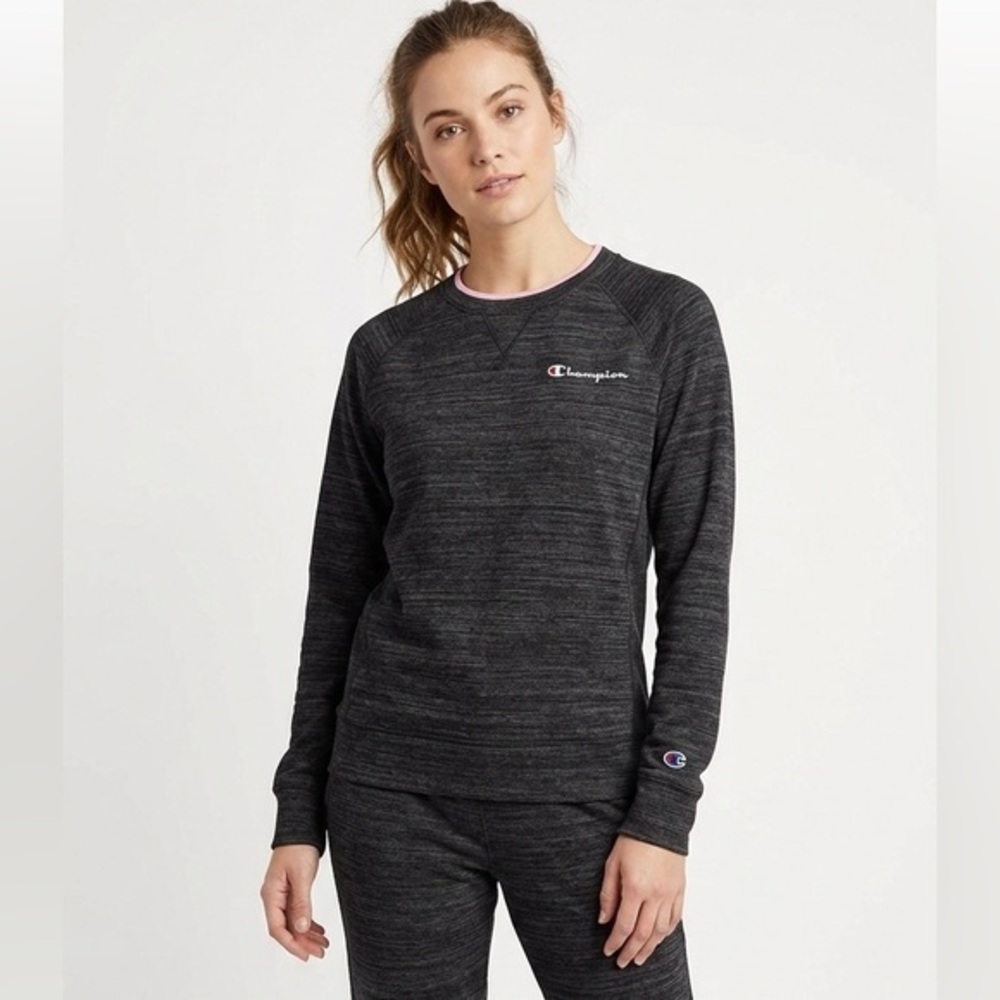 Champion Dark Gray Crewneck Sweatshirt Size Small Cotton Athleisure